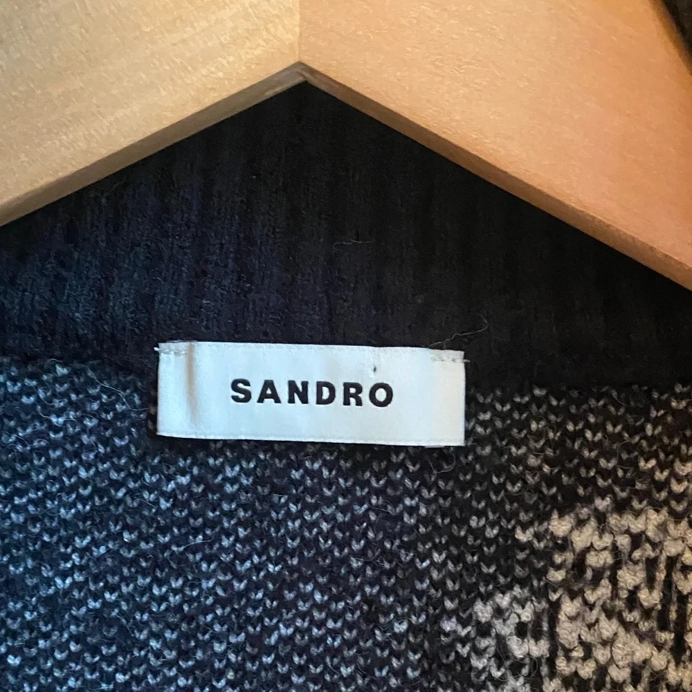 Sandro Floral Trucker-Style Sweater - Picture 5 of 9